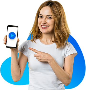 femme avec telephone